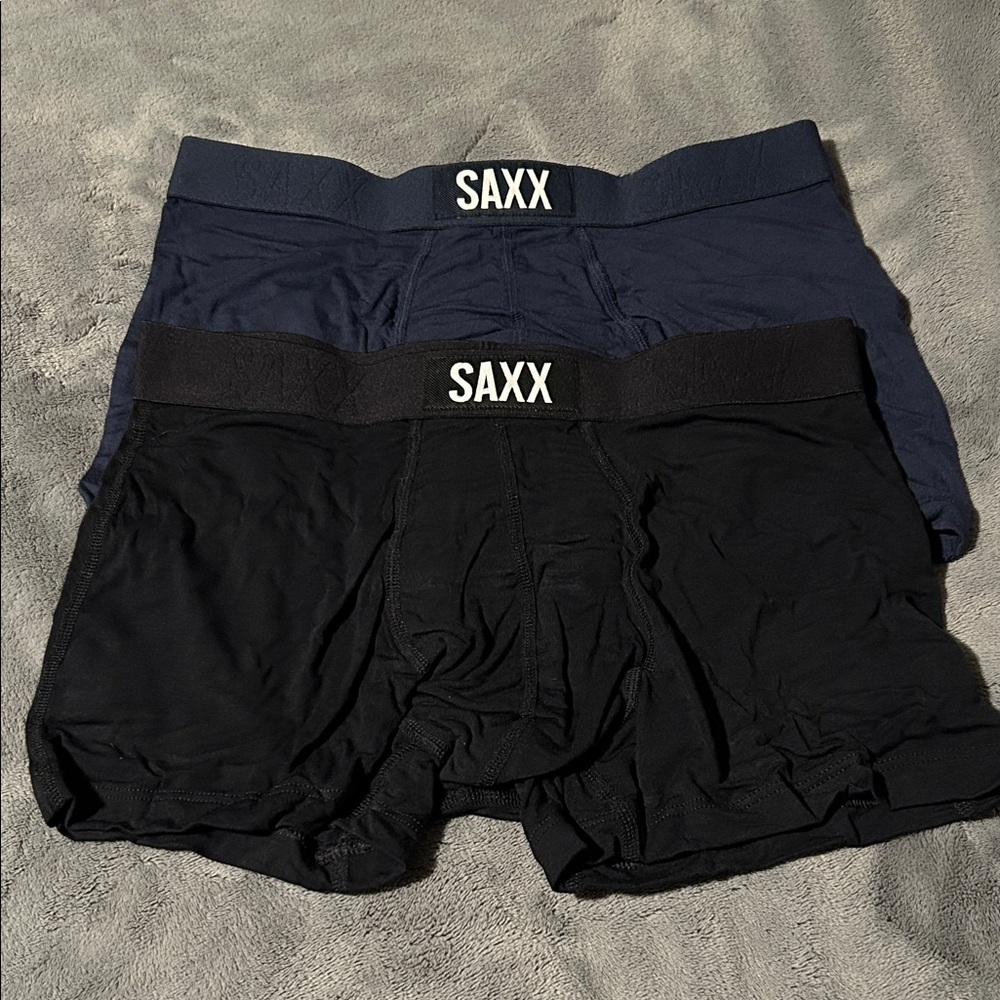 Saxx Men's Boxer Briefs - Black and Navy